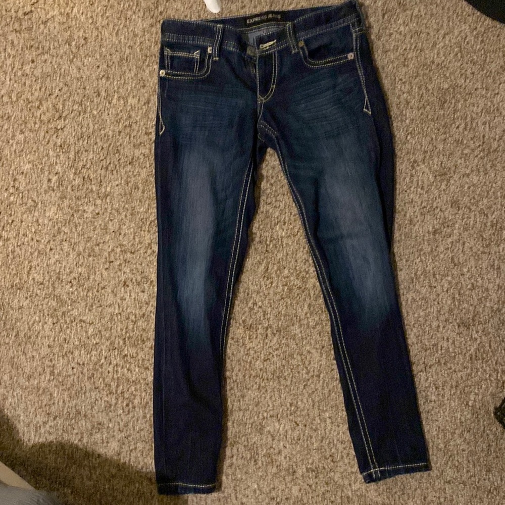 Express thick stitch jeggings